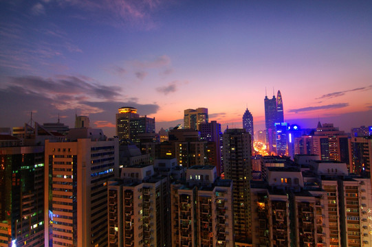 深圳城市风光夜景