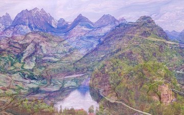 大理石紋背景墻TIFF未分層