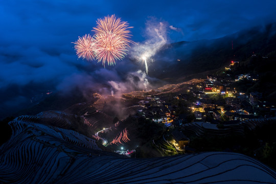 龙脊夜景