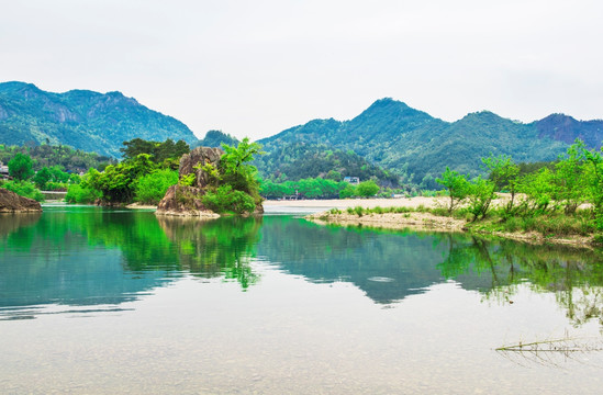 山水 山脉 溪滩