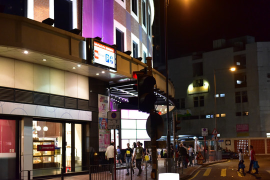 香港街头夜景