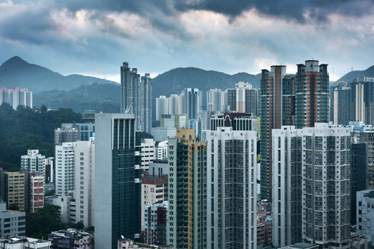 香港密集建筑群