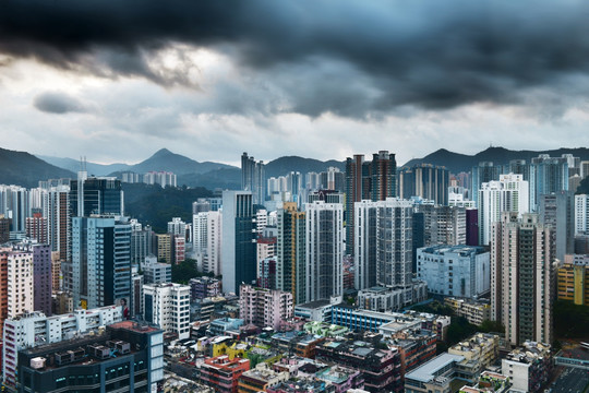 香港密集建筑群