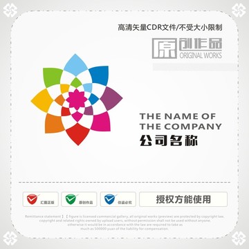 創(chuàng)意鮮花葉子logo