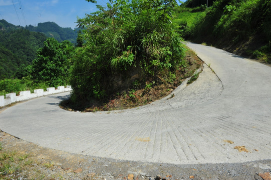 农村道路风景素材