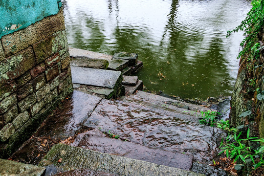 河埠头 水乡码头台阶