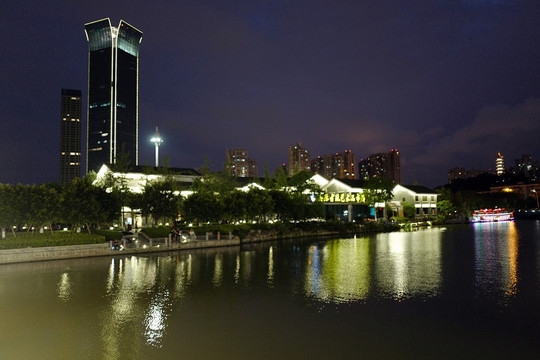 温州旅游 楠溪江 夜景 浙江温