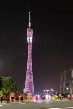 广州夜景 广州电视塔 小蛮腰