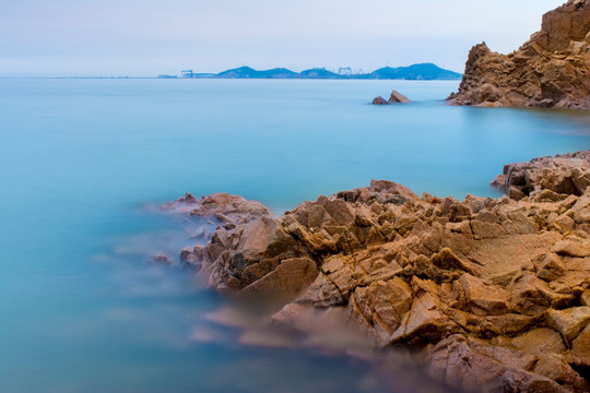 大海 海边 礁石