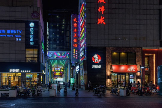 杭州武林路夜景