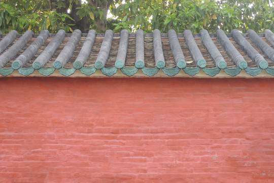 岭南风格红墙绿瓦