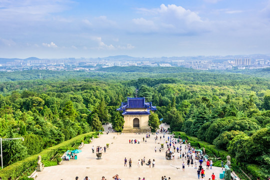 俯瞰中山陵