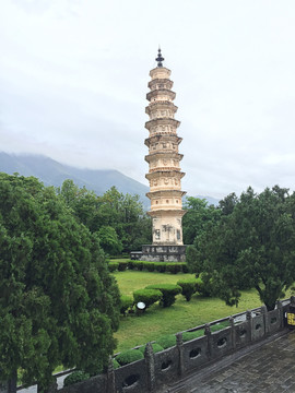 大理崇圣寺圆塔小塔