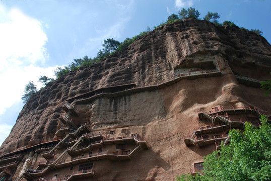 麦积山石窟栈道