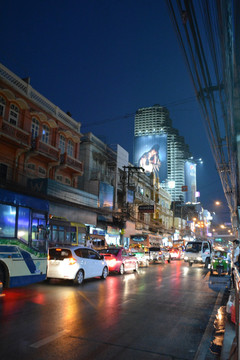 曼谷街头夜景