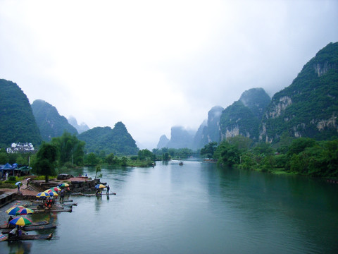 桂林山水 遇龙河