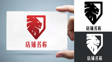 创意狮子服装房地产logo商标