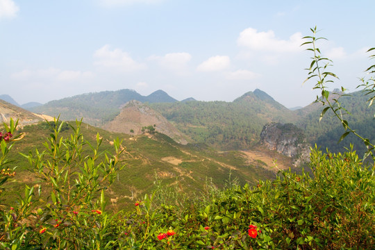 云南 广南风光 山