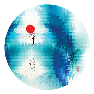 彩色水墨畫(huà)