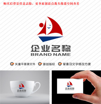 帆船运动科技航海公司logo