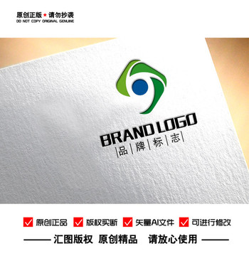 原创抽象凤凰眼睛LOGO