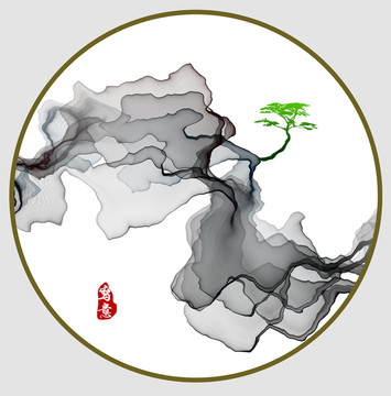 新中式寫意水墨裝飾畫