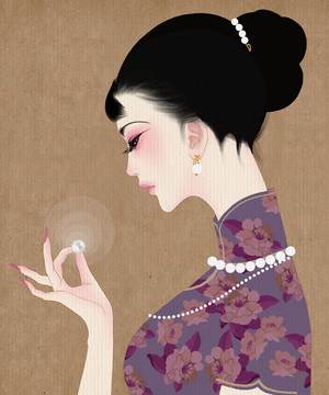 復(fù)古養(yǎng)顏美睫美甲旗袍首飾
