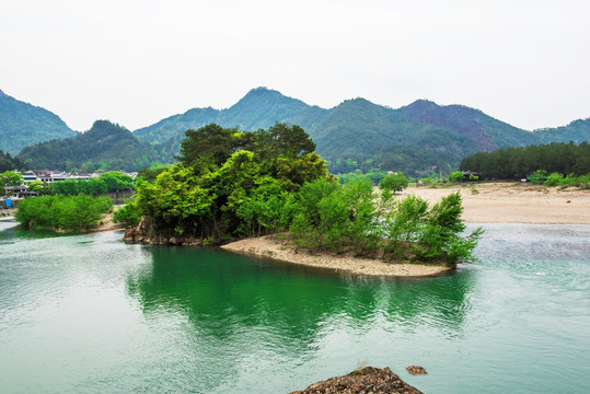 山水 山脉 溪滩 溪水