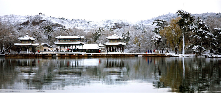 雪景水心榭