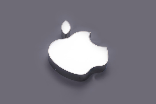 苹果标识 平面发光字