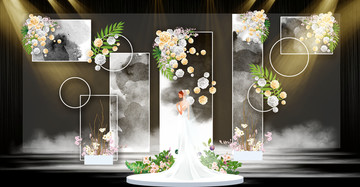 銀灰色婚禮小清新婚禮