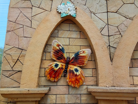 蝴蝶 立体背景墙