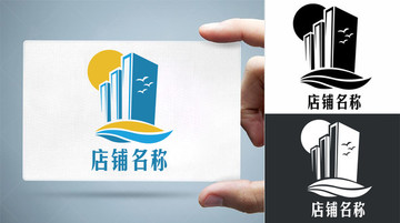 房地產(chǎn)金融中心logo標志商標