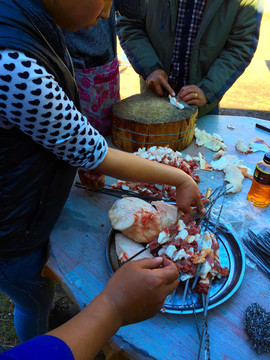 串羊肉串中国美食