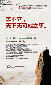 志不立 天下無可成之事