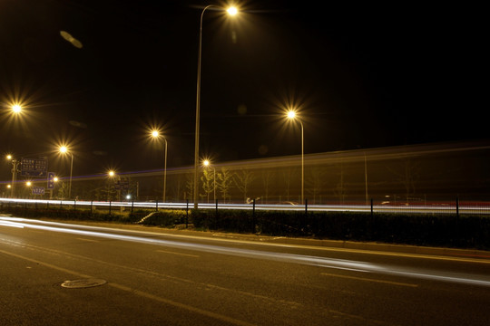 城市公路夜景