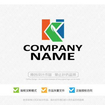 HK字母 KH字母 LOGO