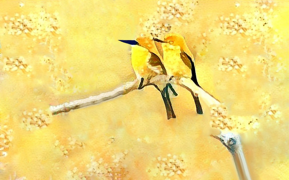 抽象花鳥(niǎo)畫(huà)裝飾畫(huà)油畫(huà) 未分層