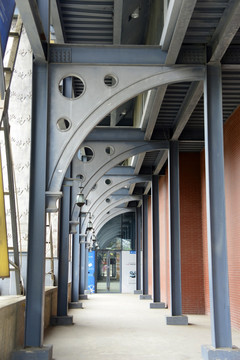 钢结构建筑长廊 工厂建筑走廊
