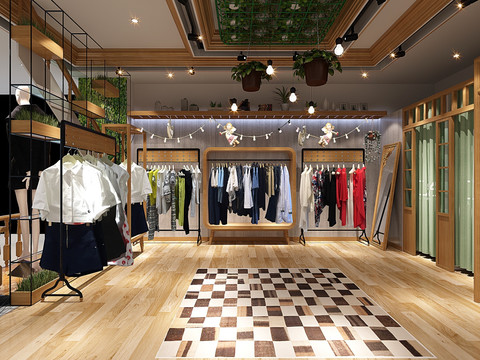 服裝專賣店效果圖