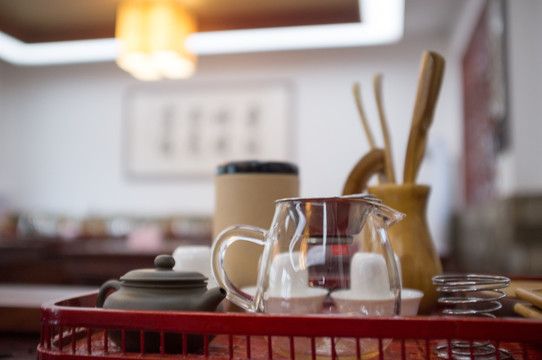 茶藝教室 背景虛化