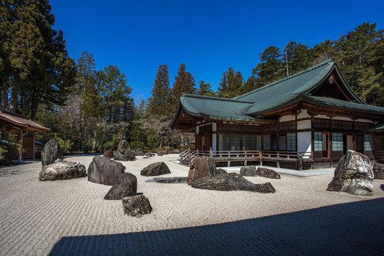 日本高野山金刚峰寺枯山水