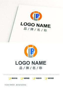字母lr标志logo设计