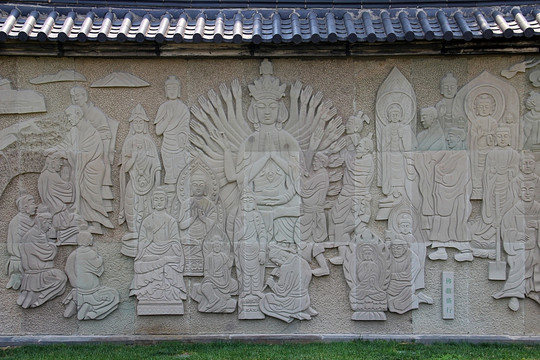 公園一角 大雁塔廣場壁畫