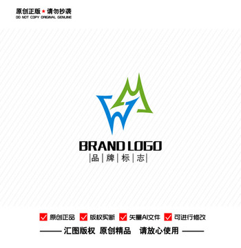 原创MW科技金融地产LOGO