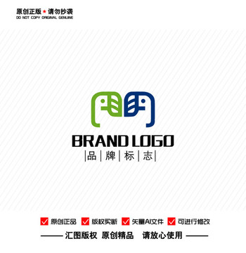 原创大象教育科技金融LOGO