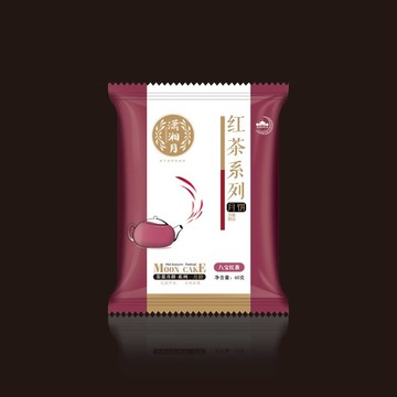 月餅包裝袋設計平面分層圖