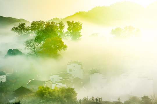 水墨山村