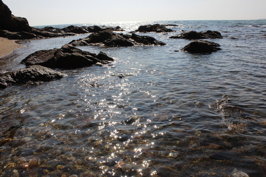 鲅鱼圈 海边 海水 蓝天