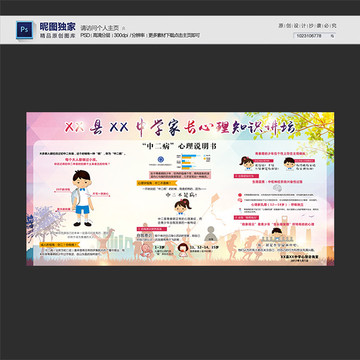 校園中二病心理說明展板